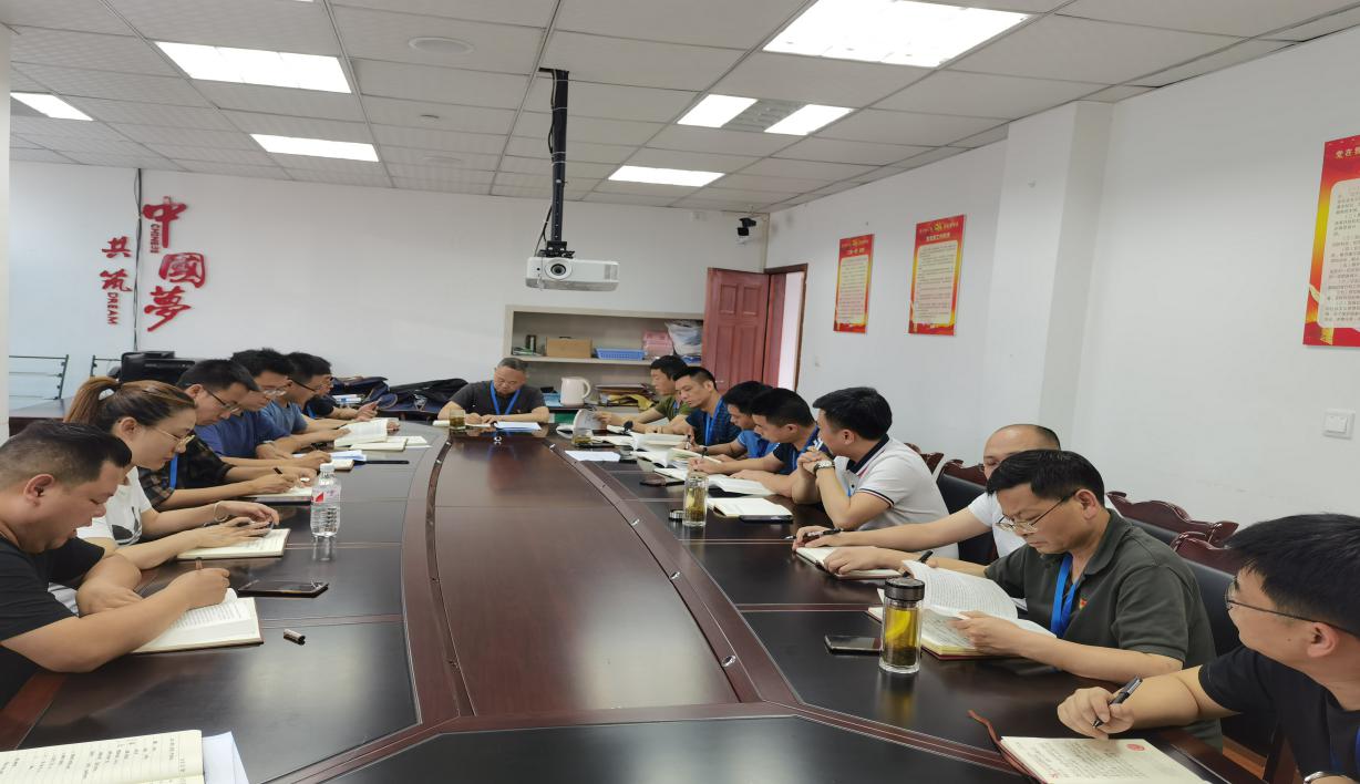 集團公司黨委委員、副總經(jīng)理劉林為二支部上專題黨課